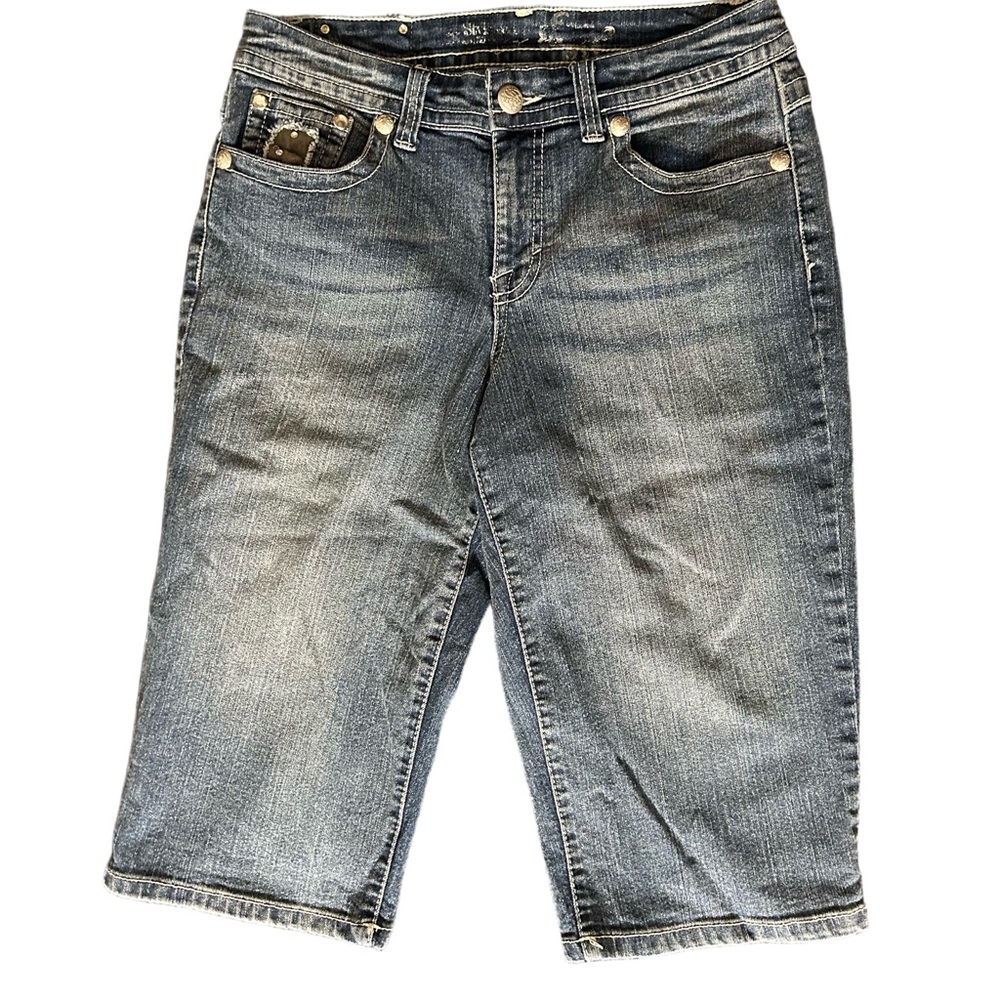 Style & Co. Women's Blue Denim Jean Shorts /Capri